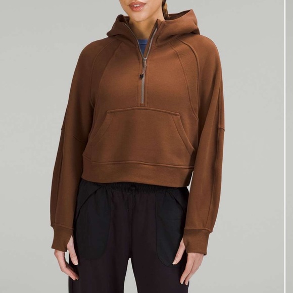 lululemon Scuba Half-Zip Hoodie - Roasted Brown - Picture 1 of 3